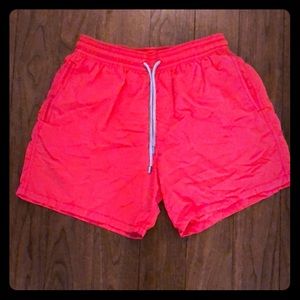 Bright Pink Vilebrequin swim trunks